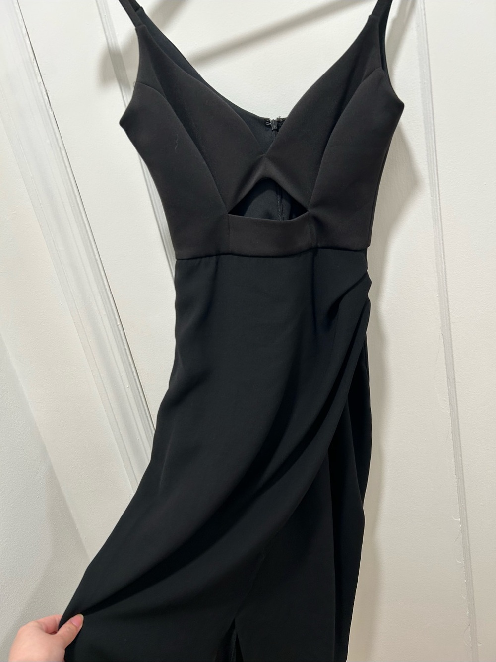 ASOS Black Strapless Cutout Evening Dress